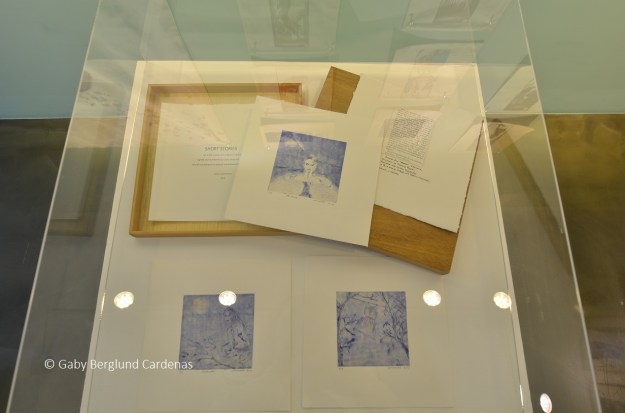 Artists' books (made of etchings) on display at Praum Gallery during my Solo Exhibition in 2015